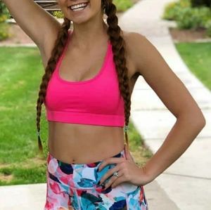 ZYIA Hot Pink Bomber Bra SMALL